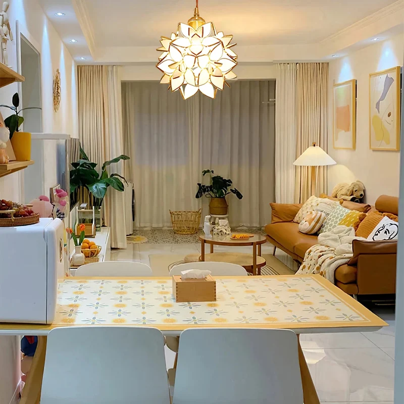Capiz Pendant Light by Euroselle, Handcrafted Shell Lamp for Modern Interiors