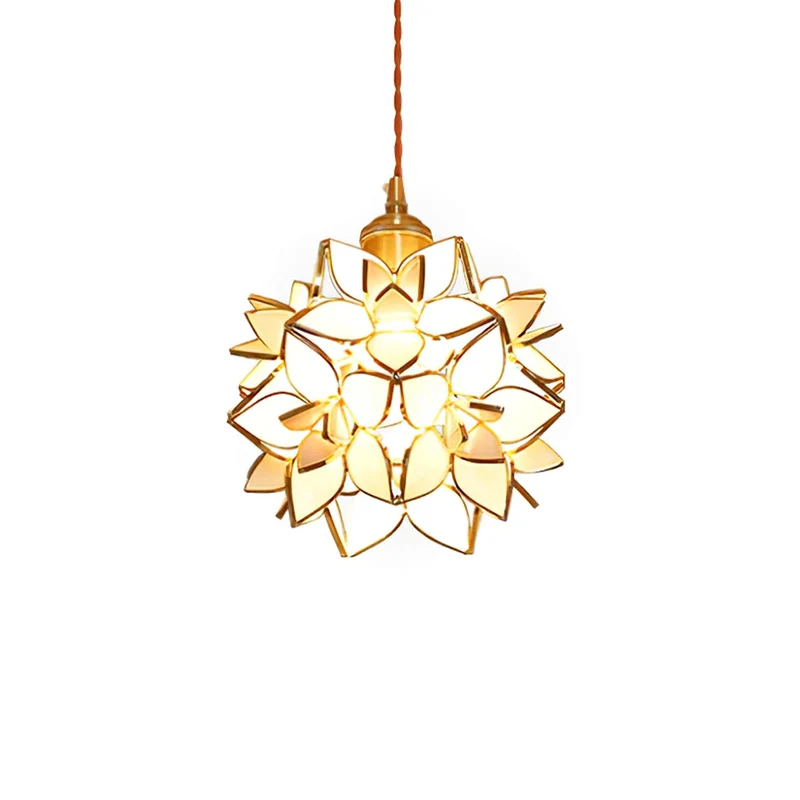 Capiz Pendant Light by Euroselle, Handcrafted Shell Lamp for Modern Interiors