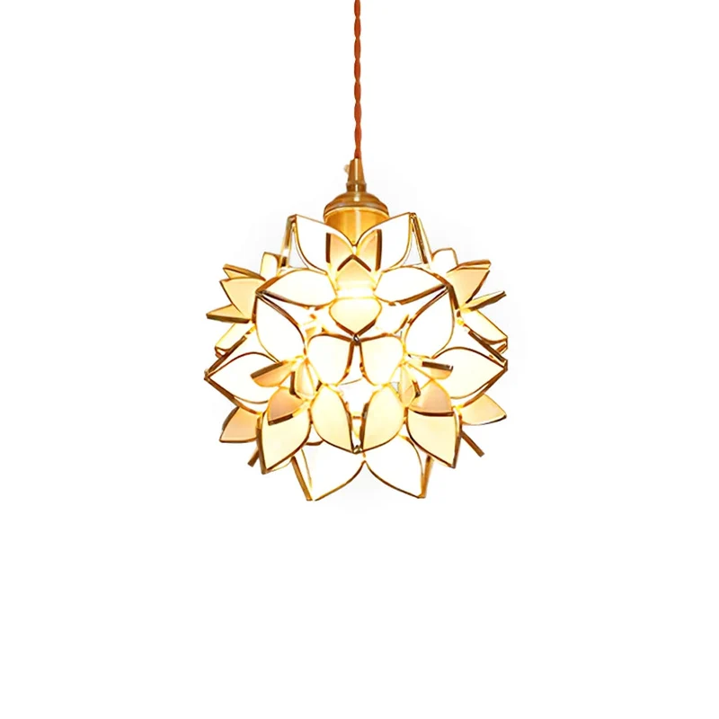 Capiz Pendant Light by Euroselle, Handcrafted Shell Lamp for Modern Interiors