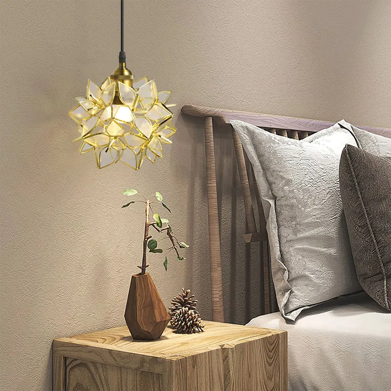 Capiz Pendant Light by Euroselle, Handcrafted Shell Lamp for Modern Interiors