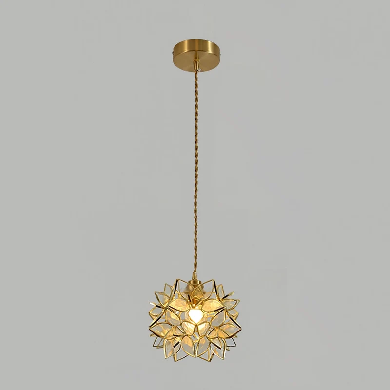 Capiz Pendant Light by Euroselle, Handcrafted Shell Lamp for Modern Interiors