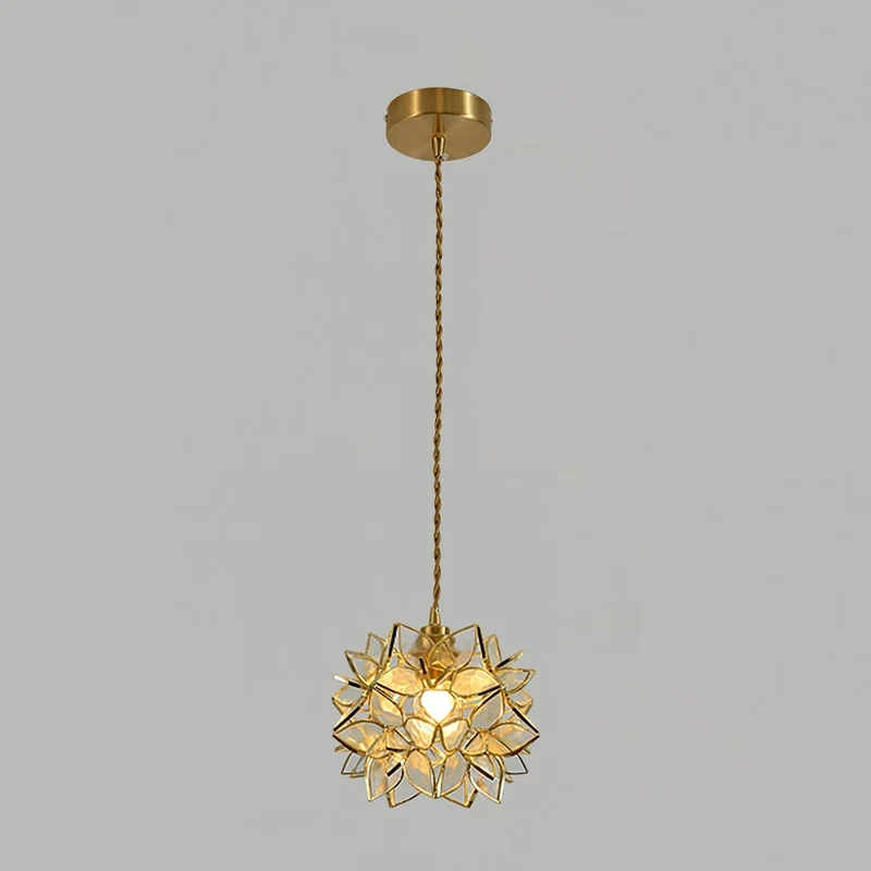 Capiz Pendant Light by Euroselle, Handcrafted Shell Lamp for Modern Interiors