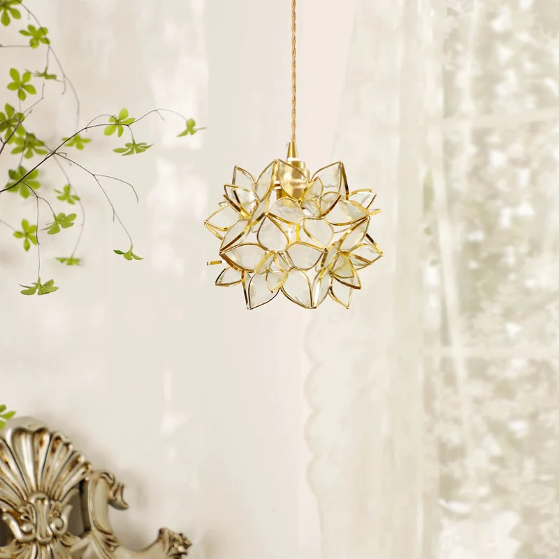 Capiz Pendant Light by Euroselle, Handcrafted Shell Lamp for Modern Interiors
