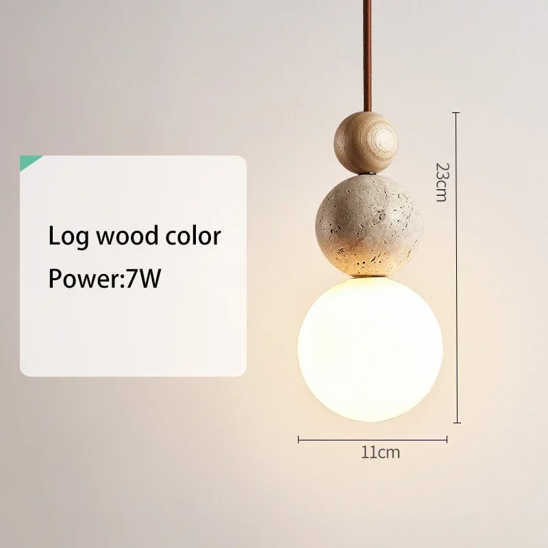 Wabi-Sabi Stone Pendant Lamp With Warm Glow Euroselle
