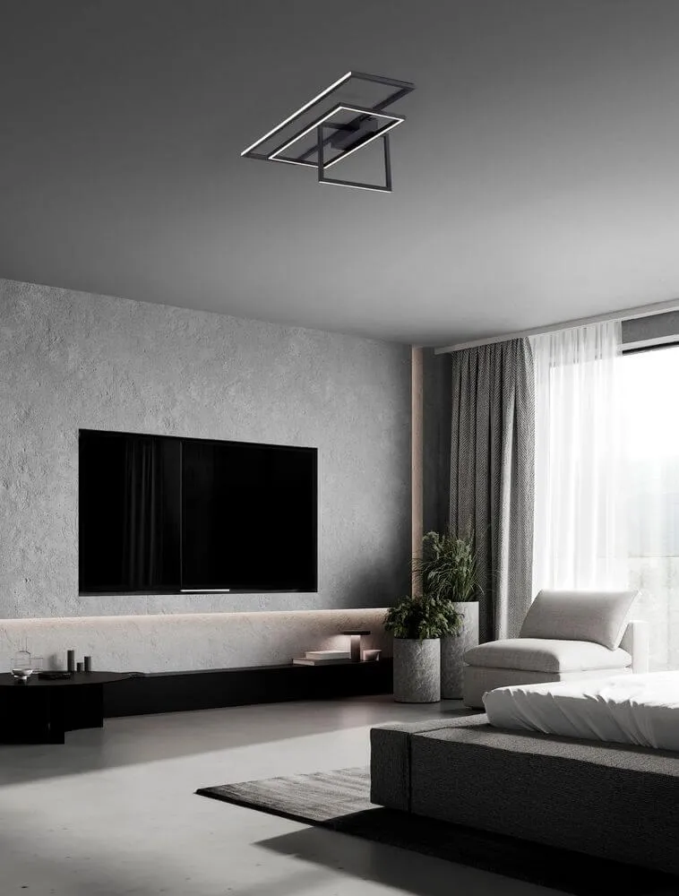 Clea LED Deckenleuchte 92cm 3-flammig 3000K