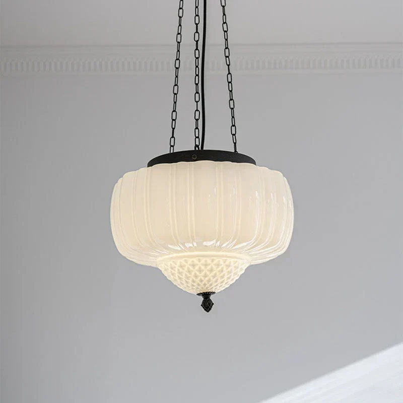 Euroselle Modern White Minimalist Pendant Light Fixture