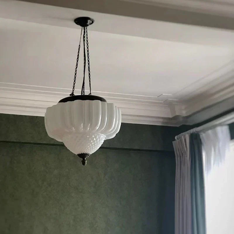 Euroselle Modern White Minimalist Pendant Light Fixture