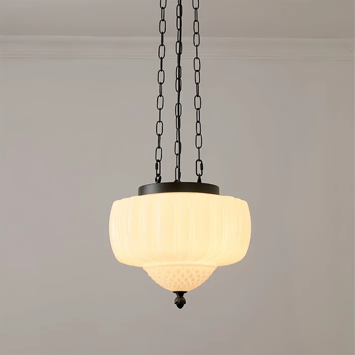 Euroselle Modern White Minimalist Pendant Light Fixture