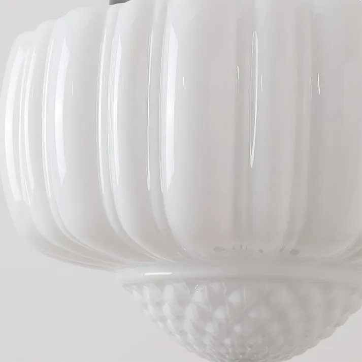 Euroselle Modern White Minimalist Pendant Light Fixture