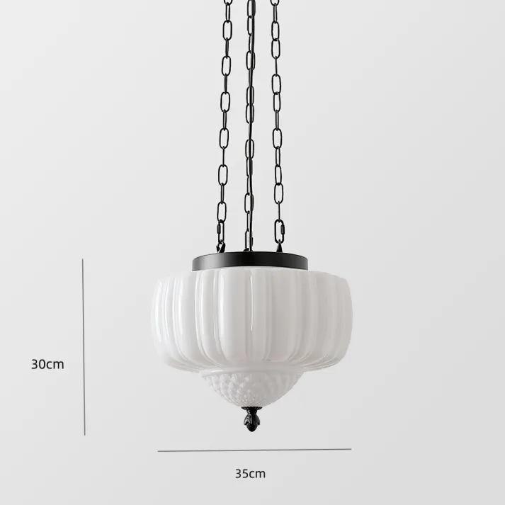 Euroselle Modern White Minimalist Pendant Light Fixture