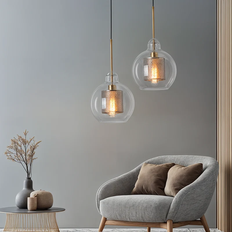 Osso Glass Pendant Light Nordic Style Fixture By Euroselle