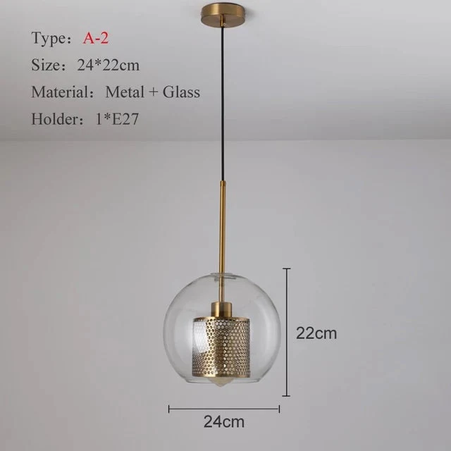 Osso Glass Pendant Light Nordic Style Fixture By Euroselle