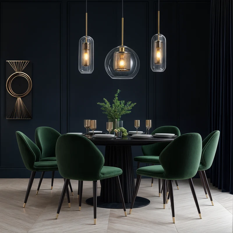 Osso Glass Pendant Light Nordic Style Fixture By Euroselle