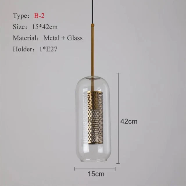 Osso Glass Pendant Light Nordic Style Fixture By Euroselle