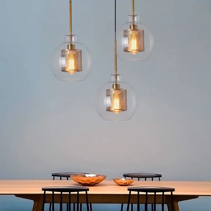 Osso Glass Pendant Light Nordic Style Fixture By Euroselle