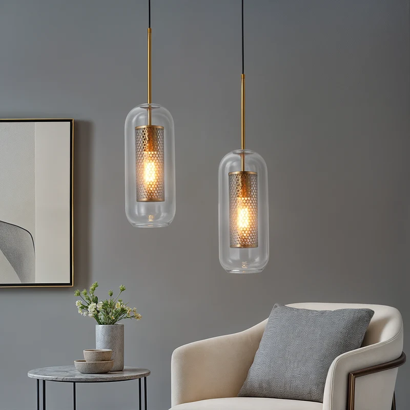Osso Glass Pendant Light Nordic Style Fixture By Euroselle