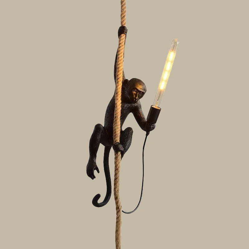 CocoLuma Monkey Pendant Light By Euroselle Whimsical Ceiling Fixture