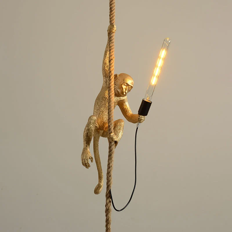 CocoLuma Monkey Pendant Light By Euroselle Whimsical Ceiling Fixture