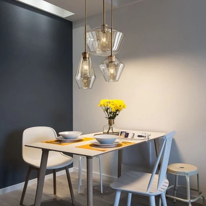 Monica Designer Glass Pendant Light From Euroselle