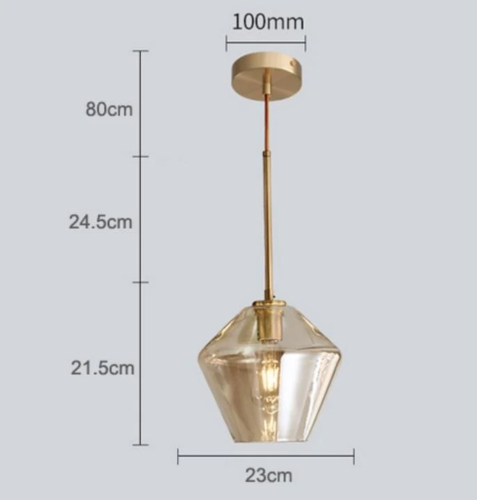 Monica Designer Glass Pendant Light From Euroselle