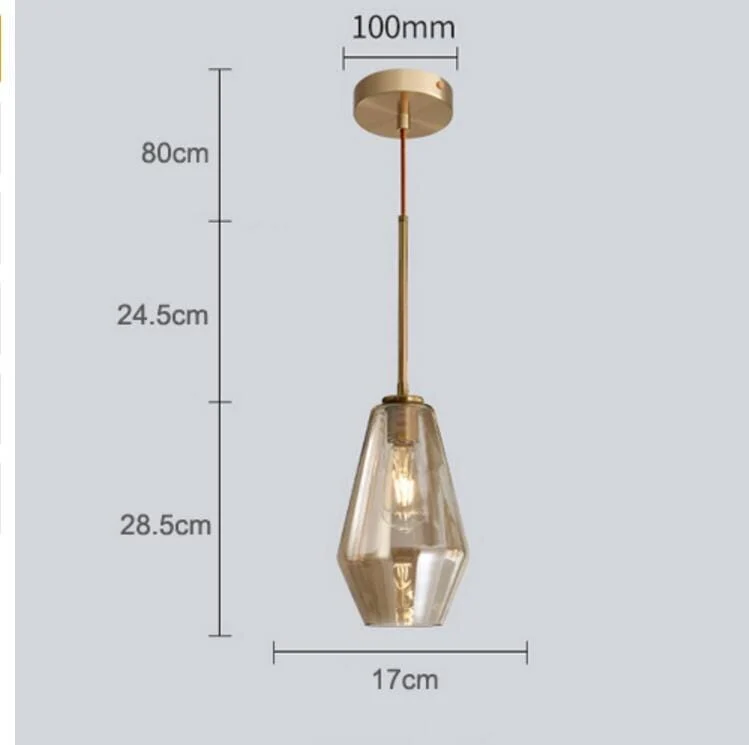 Monica Designer Glass Pendant Light From Euroselle
