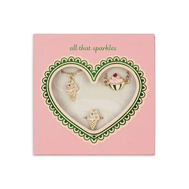 Schmuckset mit Eis
