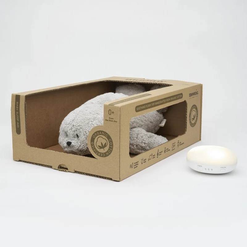 Organic Humming Robbe mit Lampe in Grau