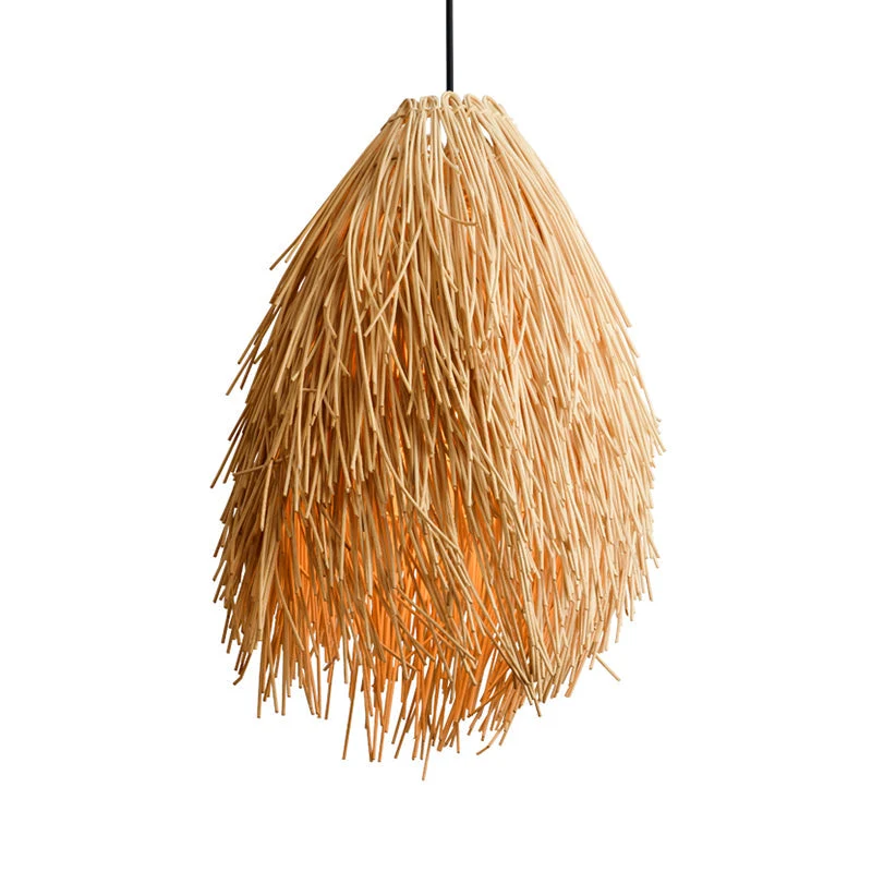 KiriWeave Asian Style Rattan Pendant Lamp Euroselle