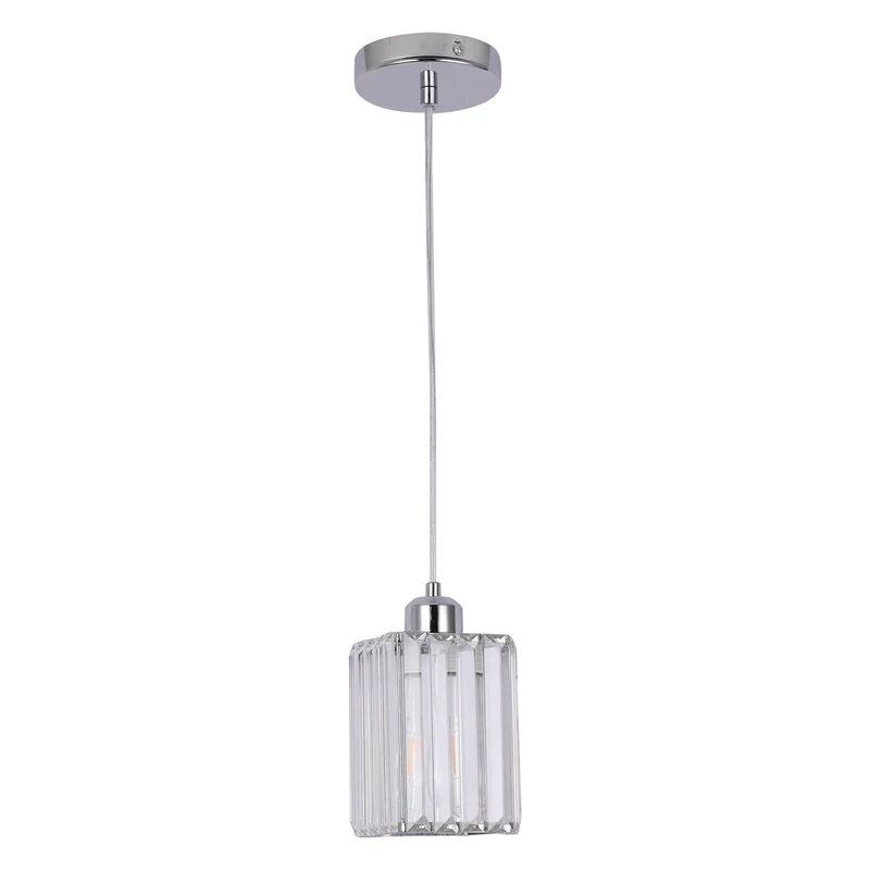 Euroselle Modern Crystal Glass Pendant Light Fixture