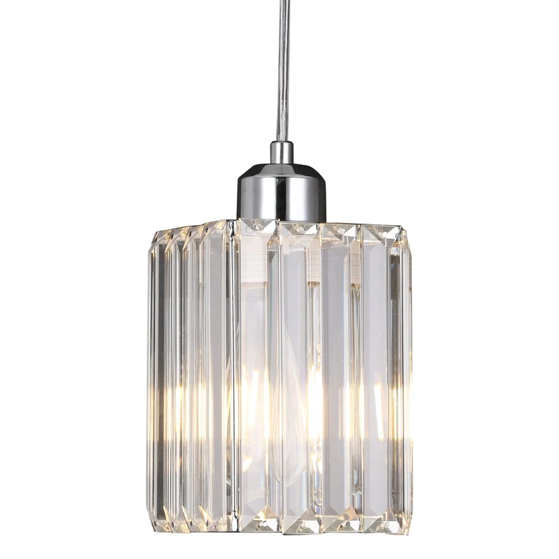 Euroselle Modern Crystal Glass Pendant Light Fixture