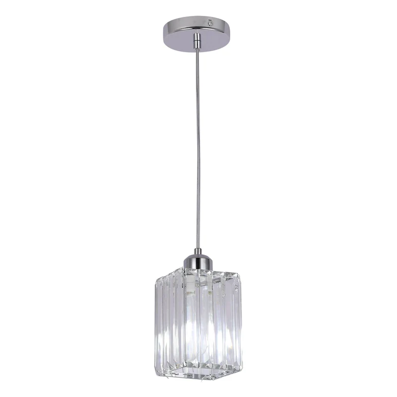 Euroselle Modern Crystal Glass Pendant Light Fixture