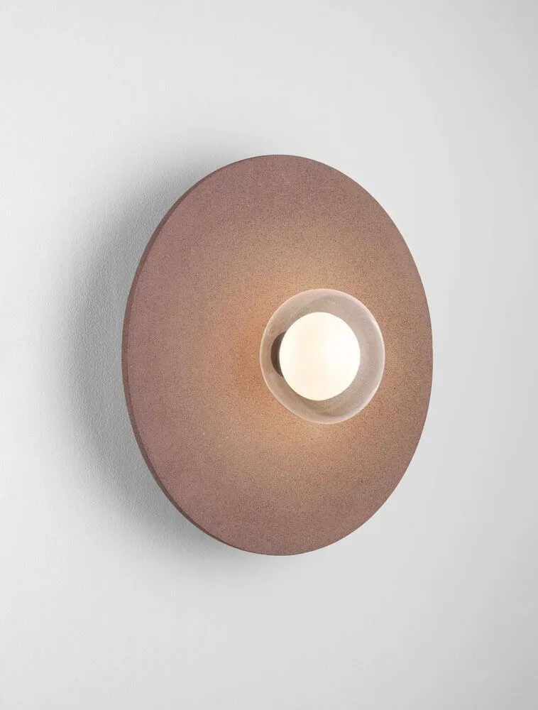 Vrahos Wandleuchte G9 Ø 44,5cm Beton Rot
