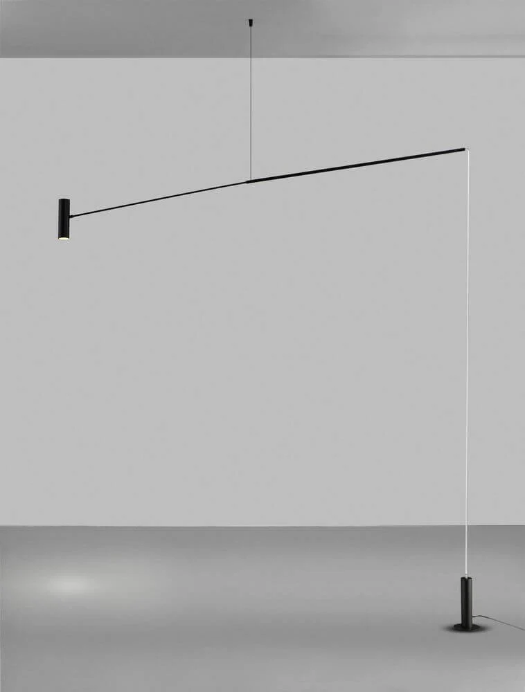 Voice LED Stehlampe 3000K Schwarz
