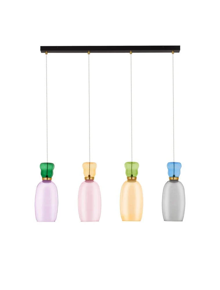 Pluma Pendelleuchte Balken 91 cm4-flammig 3000K Mehrfarbig