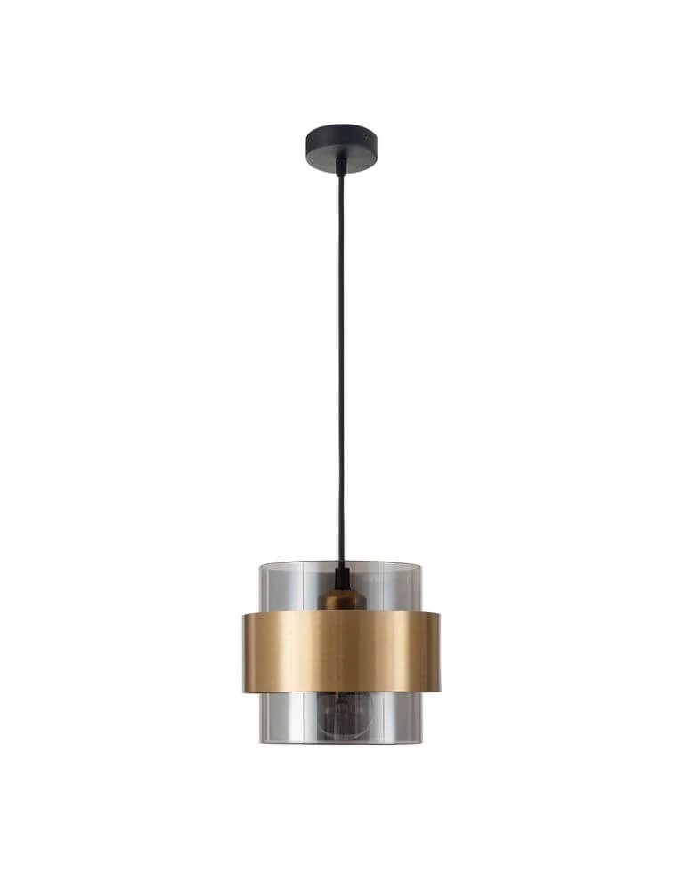 Sianna Pendelleuchte Ø 18cm Gold, Rauch, Schwarz