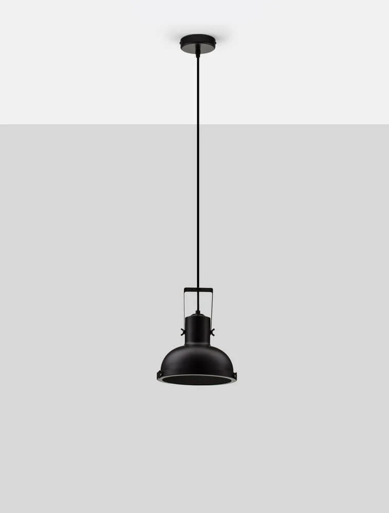 Ruvi Pendelleuchte E27 Ø 22cm Schwarz