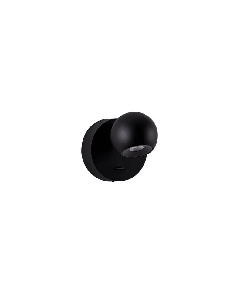 Sfera Wandleuchte 3000K Schwarz