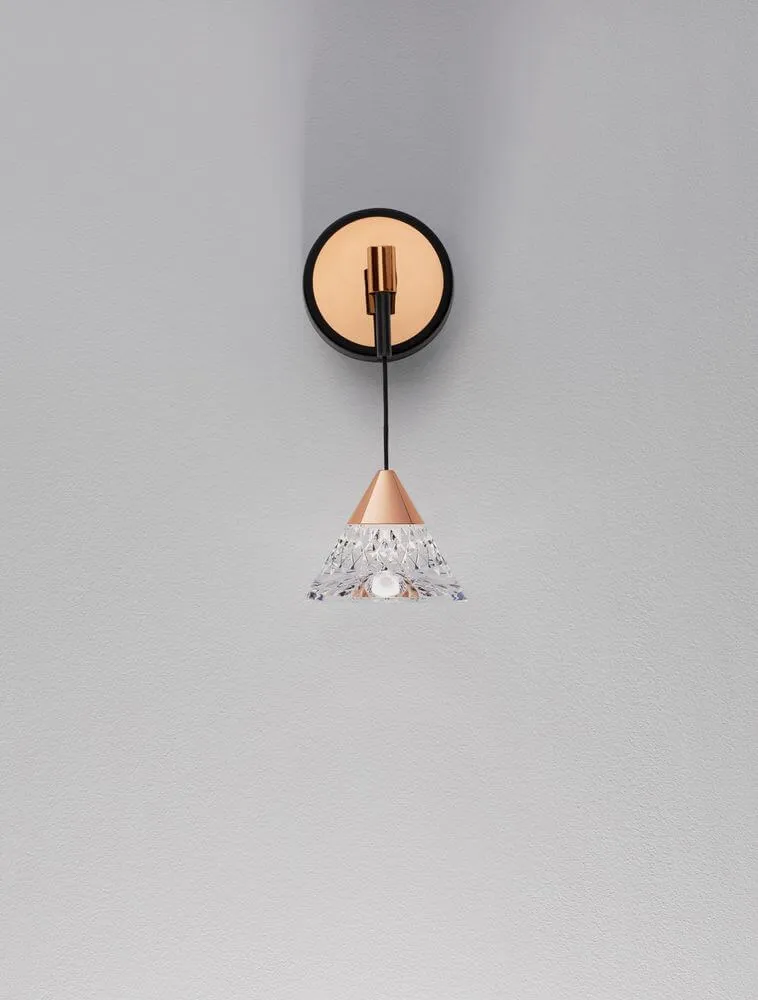 Paluz LED Wandleuchte 3000K Schwarz, Roségold
