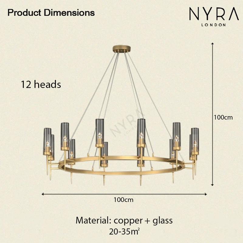 Orla Circle Bronze Pendant Light With Adjustable 50cm Cord By Euroselle