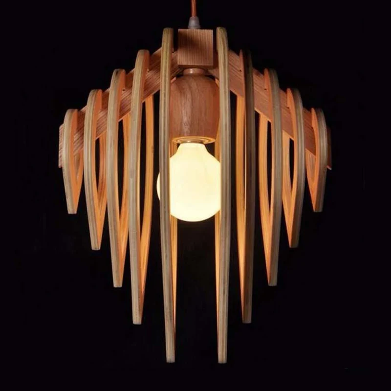 Nordic Solid Wood Ceiling Pendant Light By Euroselle