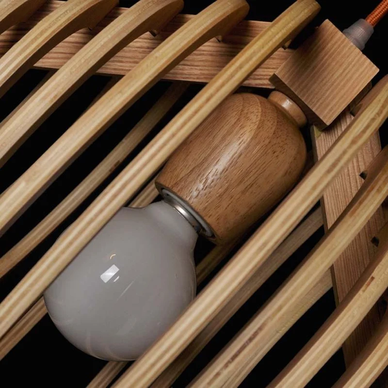 Nordic Solid Wood Ceiling Pendant Light By Euroselle
