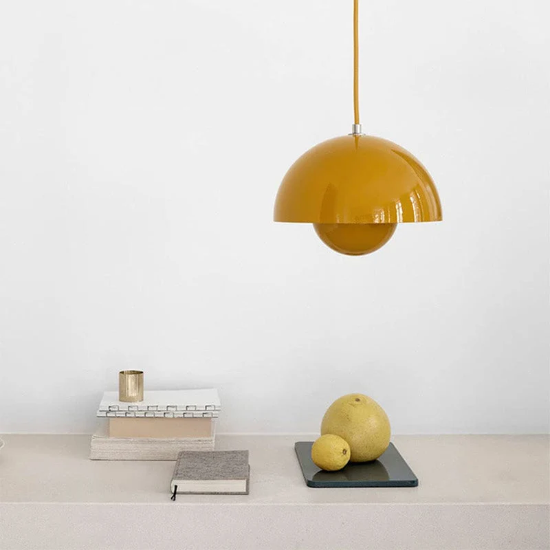 Auroraglo V2 LED Pendant Lamp With Flowerpot-Shaped Shade By Euroselle