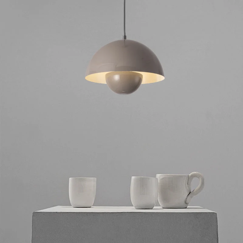 Auroraglo V2 LED Pendant Lamp With Flowerpot-Shaped Shade By Euroselle