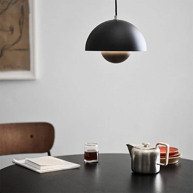 Auroraglo V2 LED Pendant Lamp With Flowerpot-Shaped Shade By Euroselle