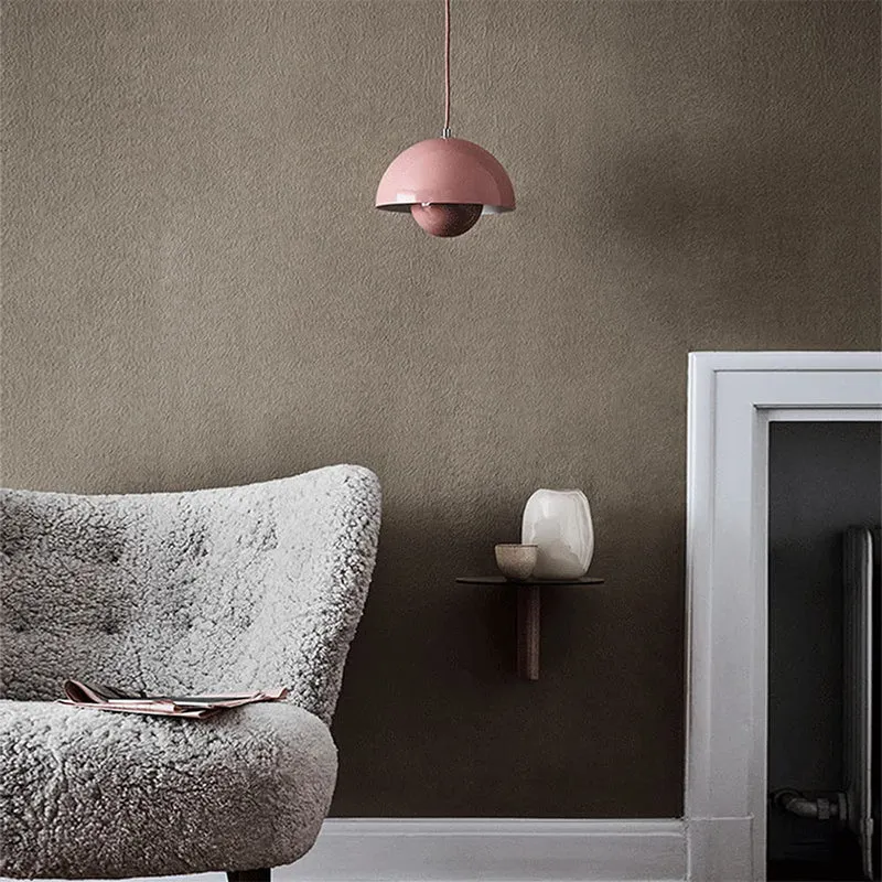 Auroraglo V2 LED Pendant Lamp With Flowerpot-Shaped Shade By Euroselle