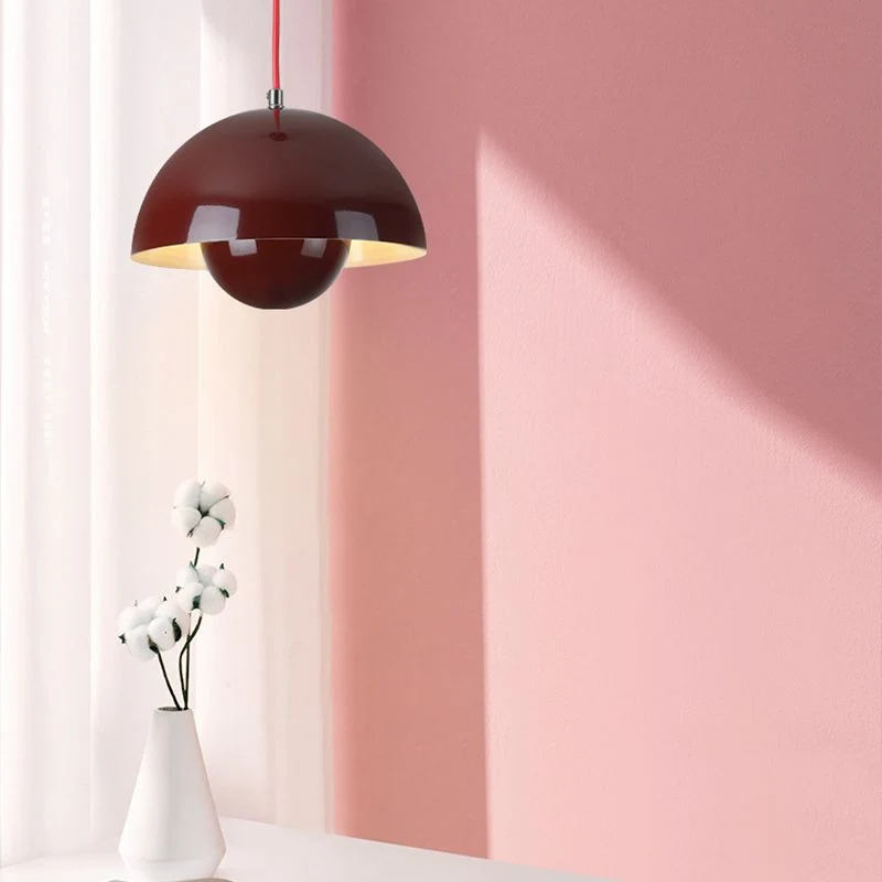 Auroraglo V2 LED Pendant Lamp With Flowerpot-Shaped Shade By Euroselle