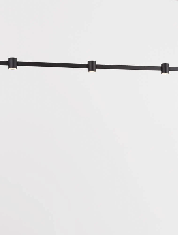 Puize LED Pendelleuchte 5-flammig 3000K Schwarz