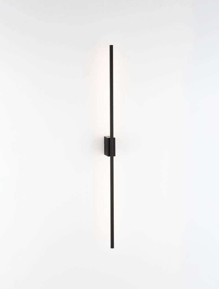 Tien LED Wandleuchte Mittig Ausgerichtet 3000K Schwarz IP44