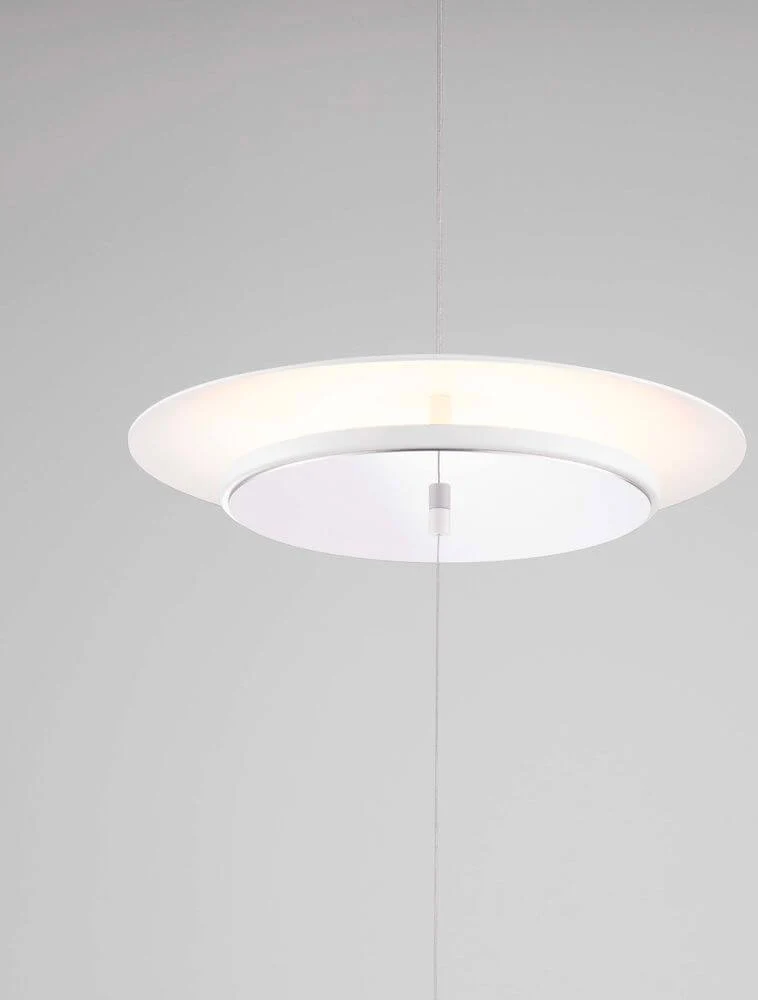 Olos LED Deckenleuchte Ø 35cm 3000K Weiß,Chrom