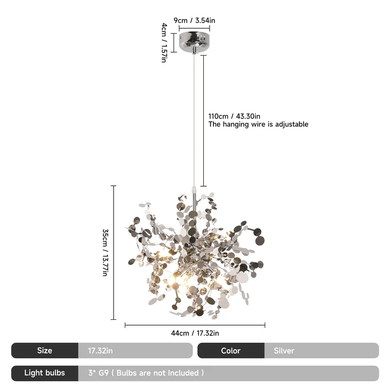 Euroselle Vrimlo Starry Nordic Glass Pendant Lights